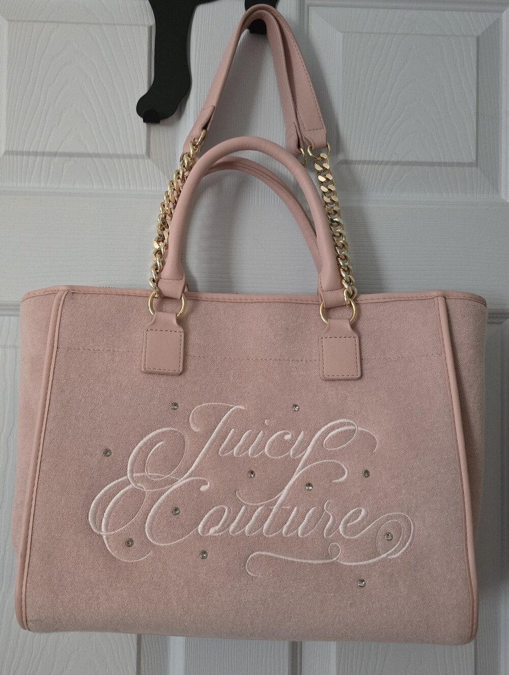 Juicy Couture Beach Tote Bag in Pink Diamond